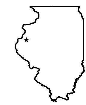 Locator map for Blandinsville
